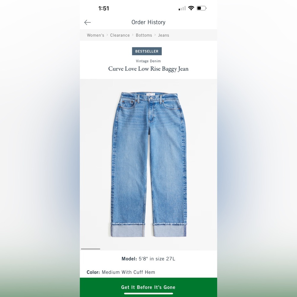 Abercrombie & Fitch Curve Love Jeans